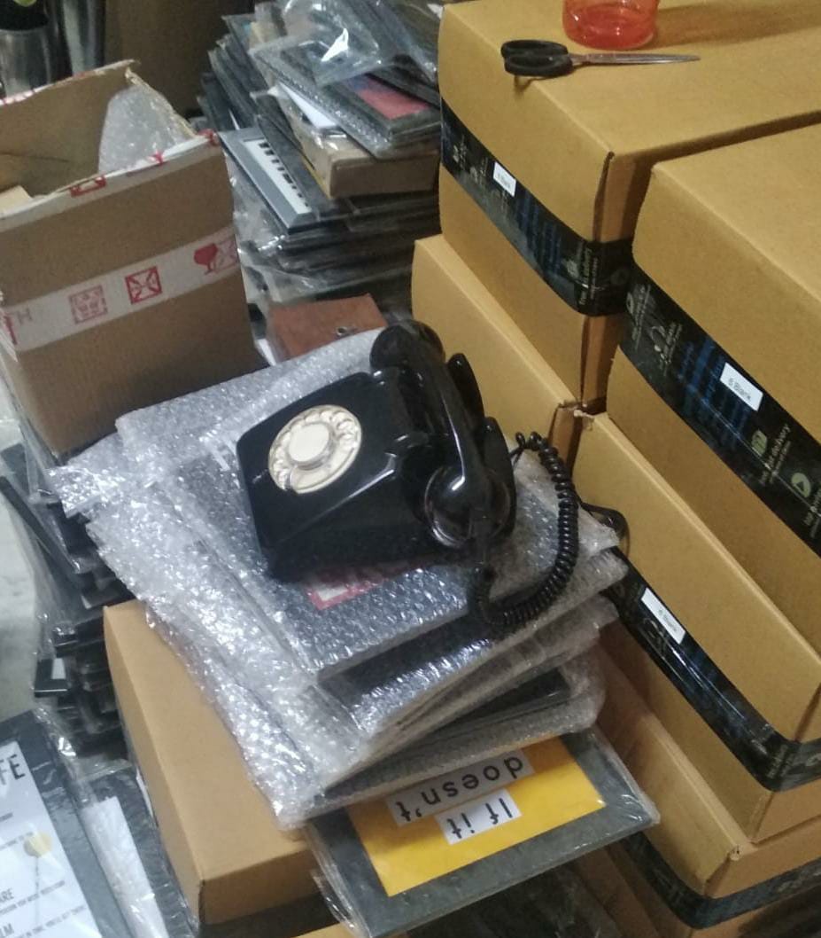 OldAge Black Rotary Telephone