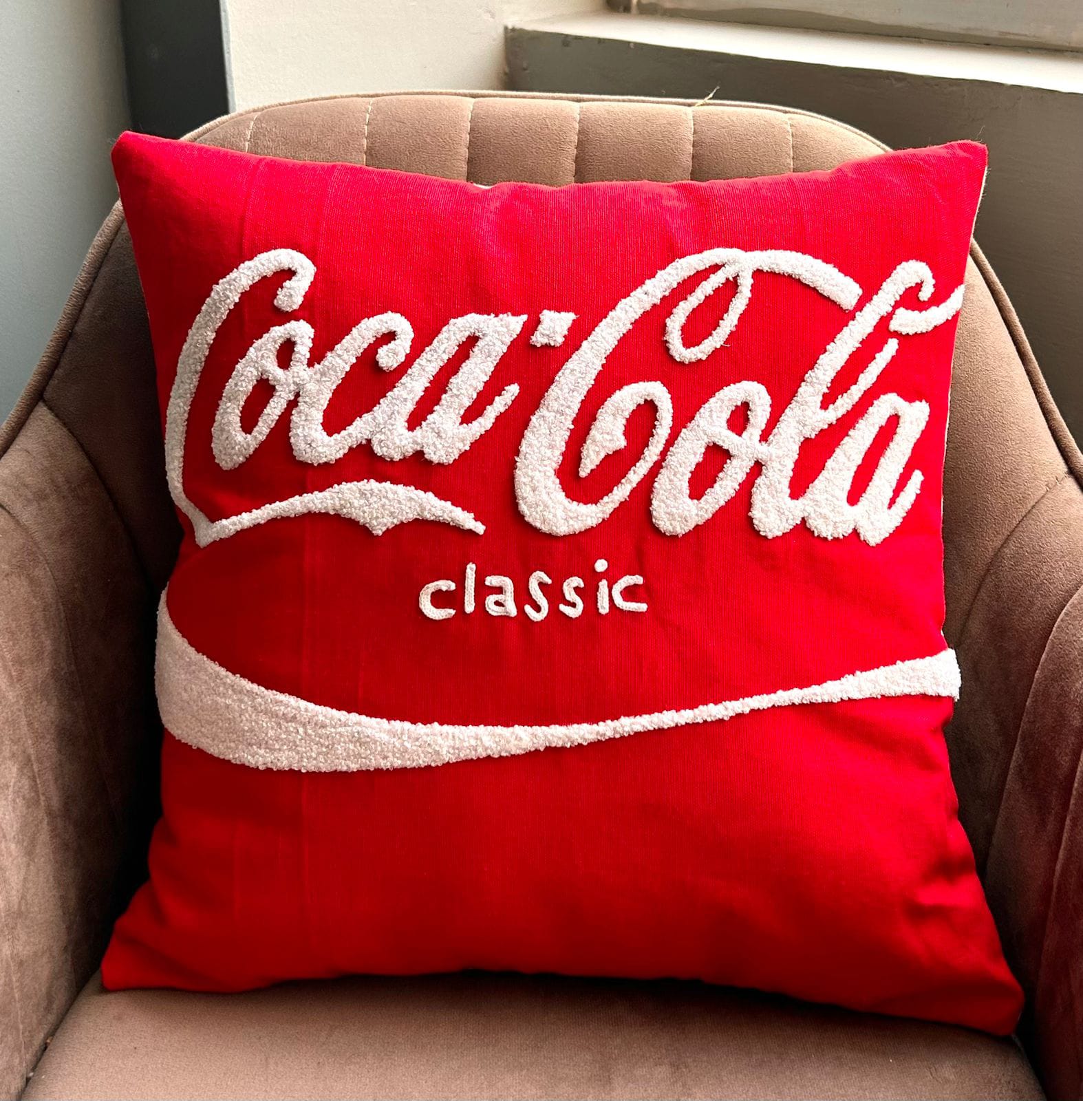 Custom cola classic pillow cover