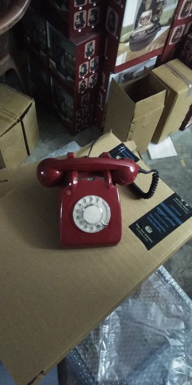 OldAge Red Rotary Telephone