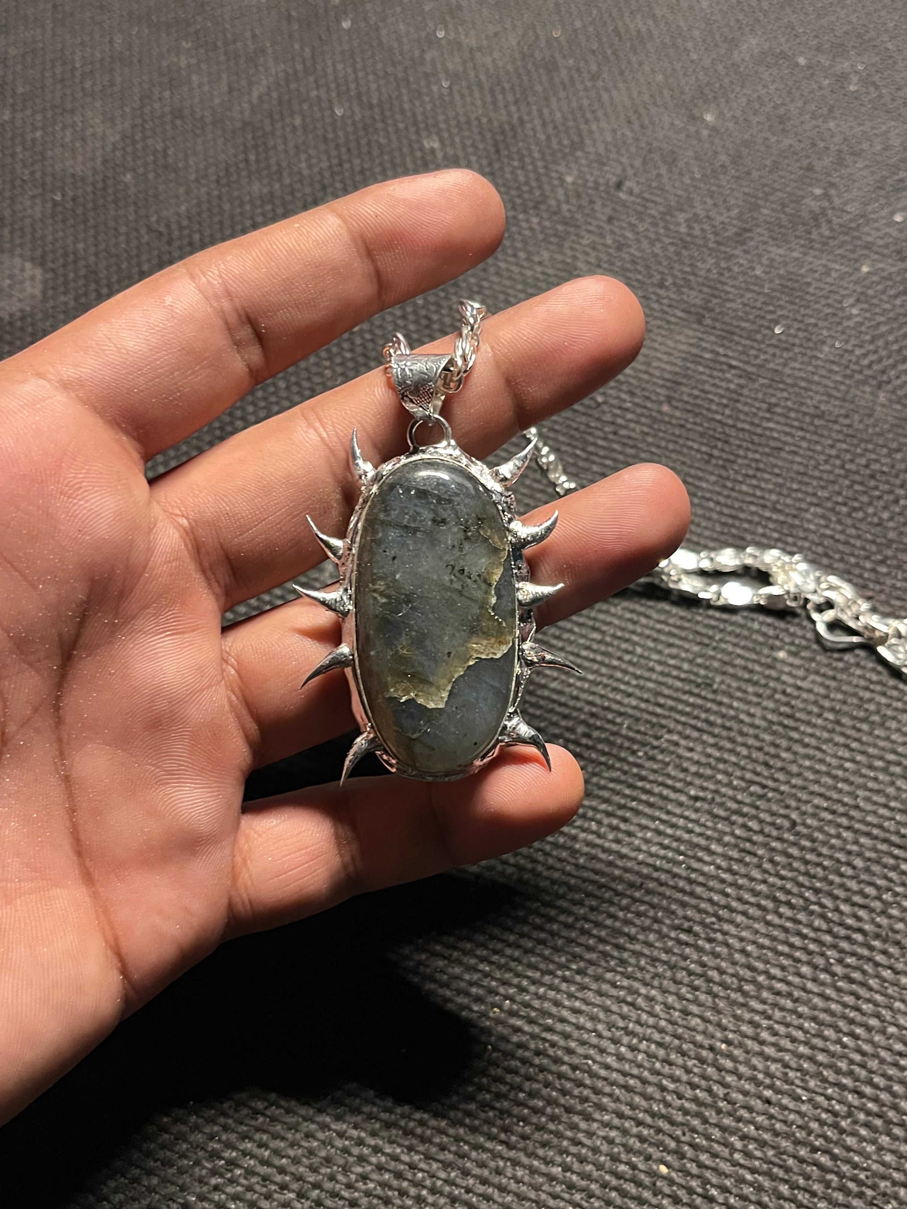 Broken stone pendant