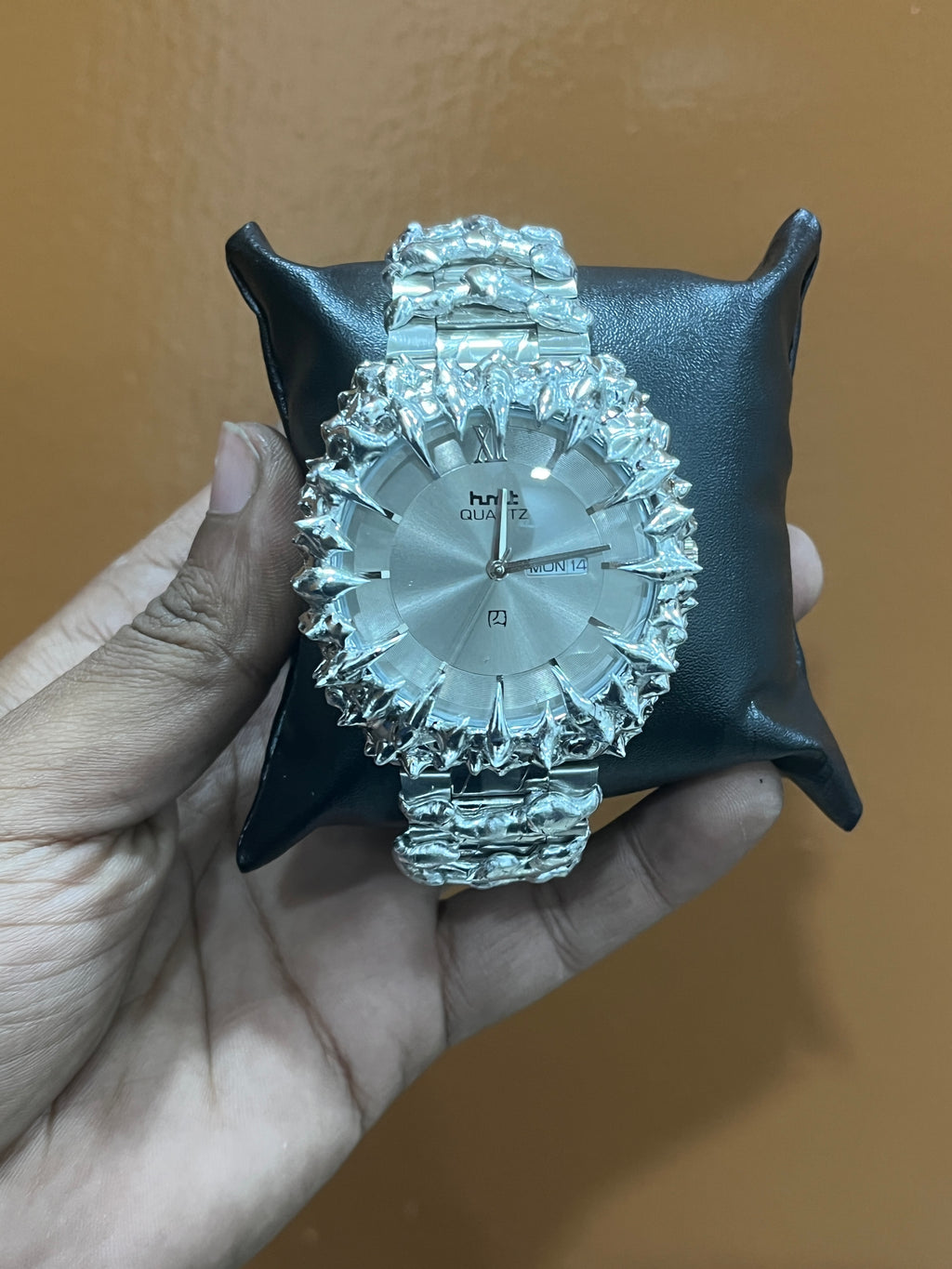 Punk H M T Silver Watch