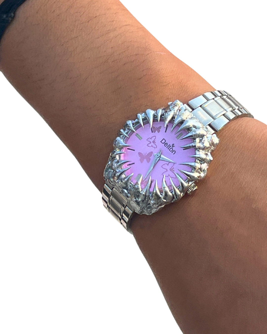 PUNK pink butterfly  dial