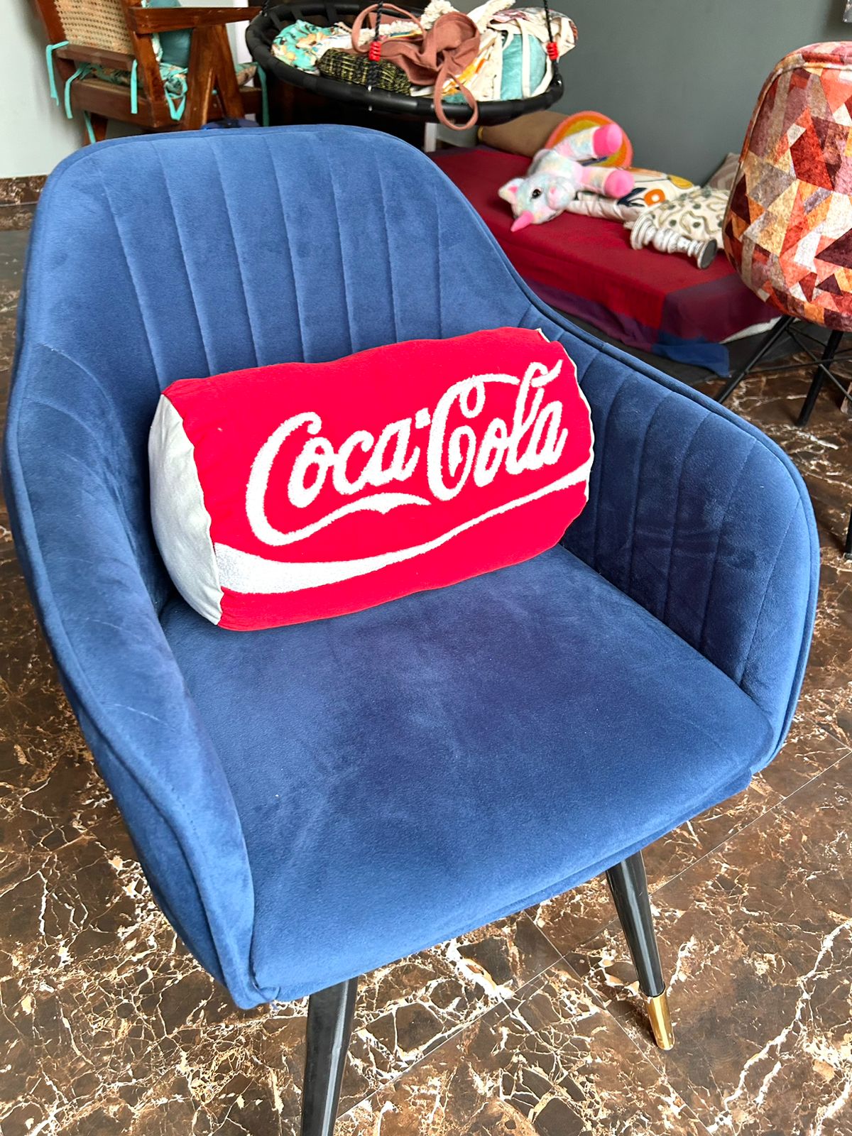 Custom cola throw pillow