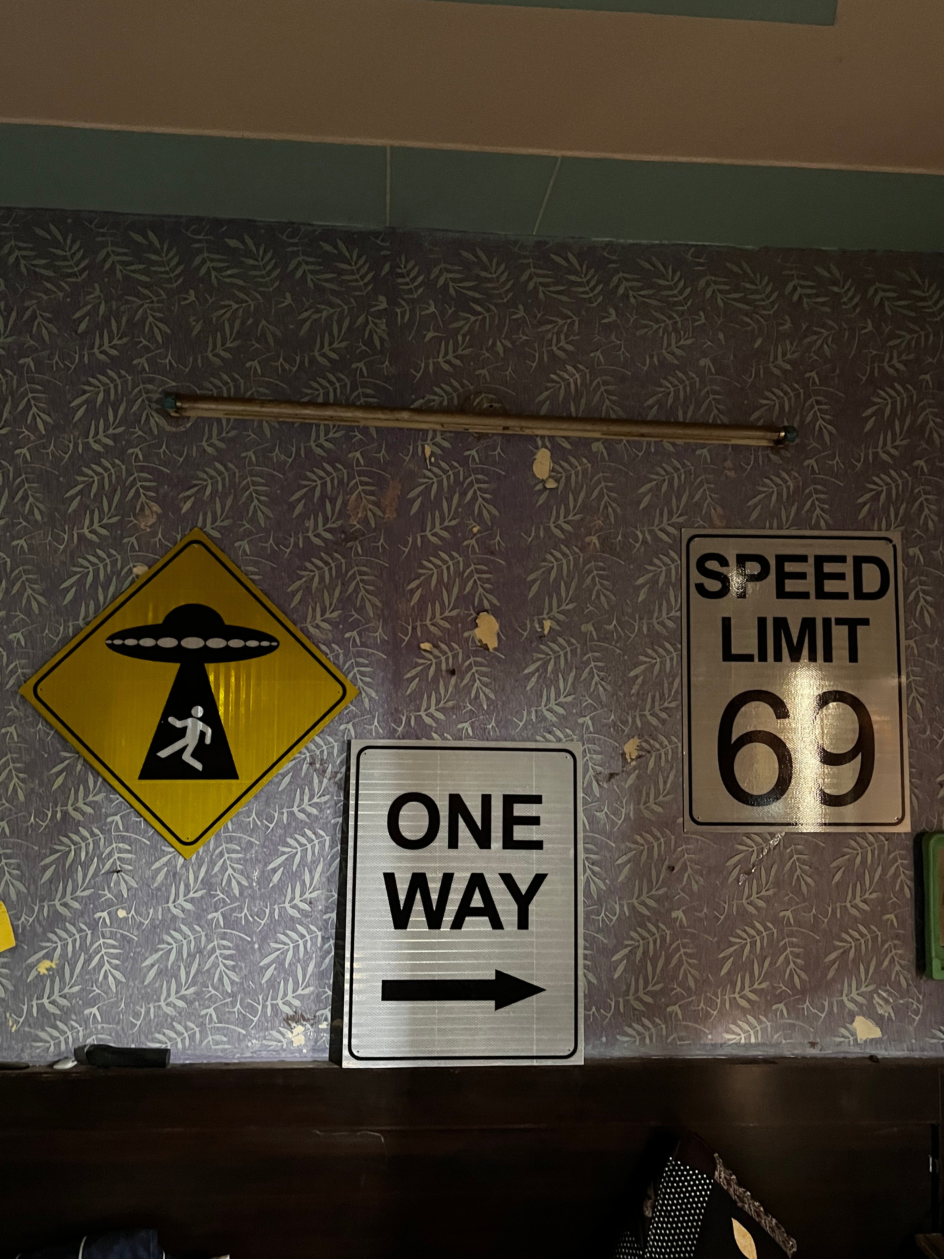 CUSTOM UFO Traffic SIGN