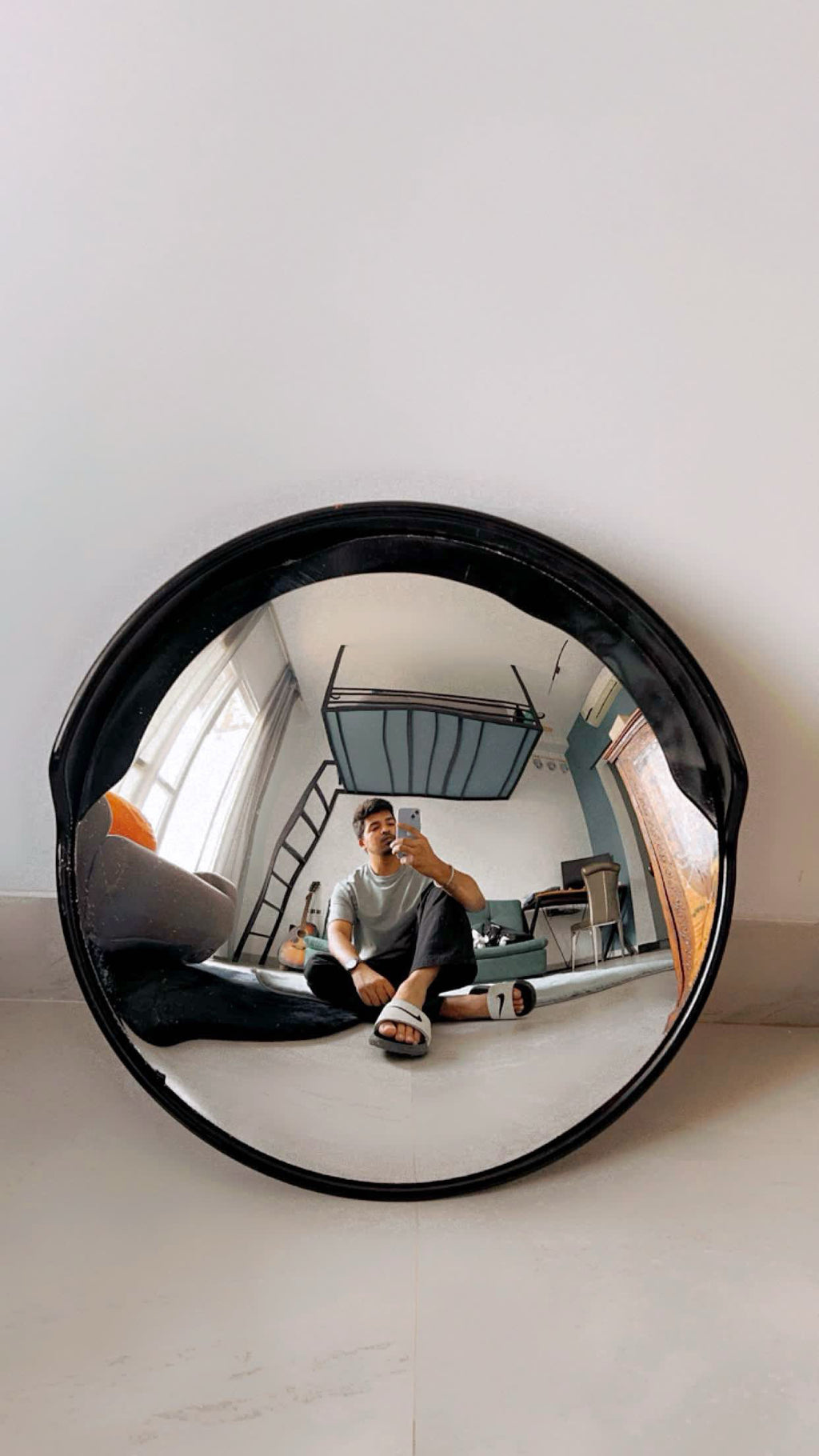 18 Inch Black Traffic Mirror