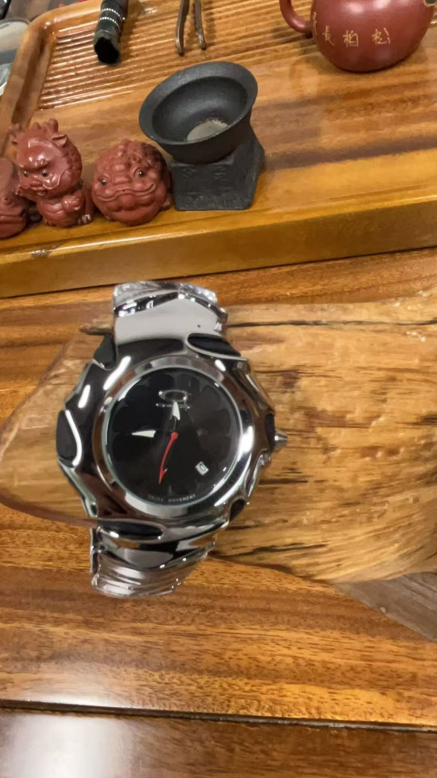 Custom Punk vintage silver black
