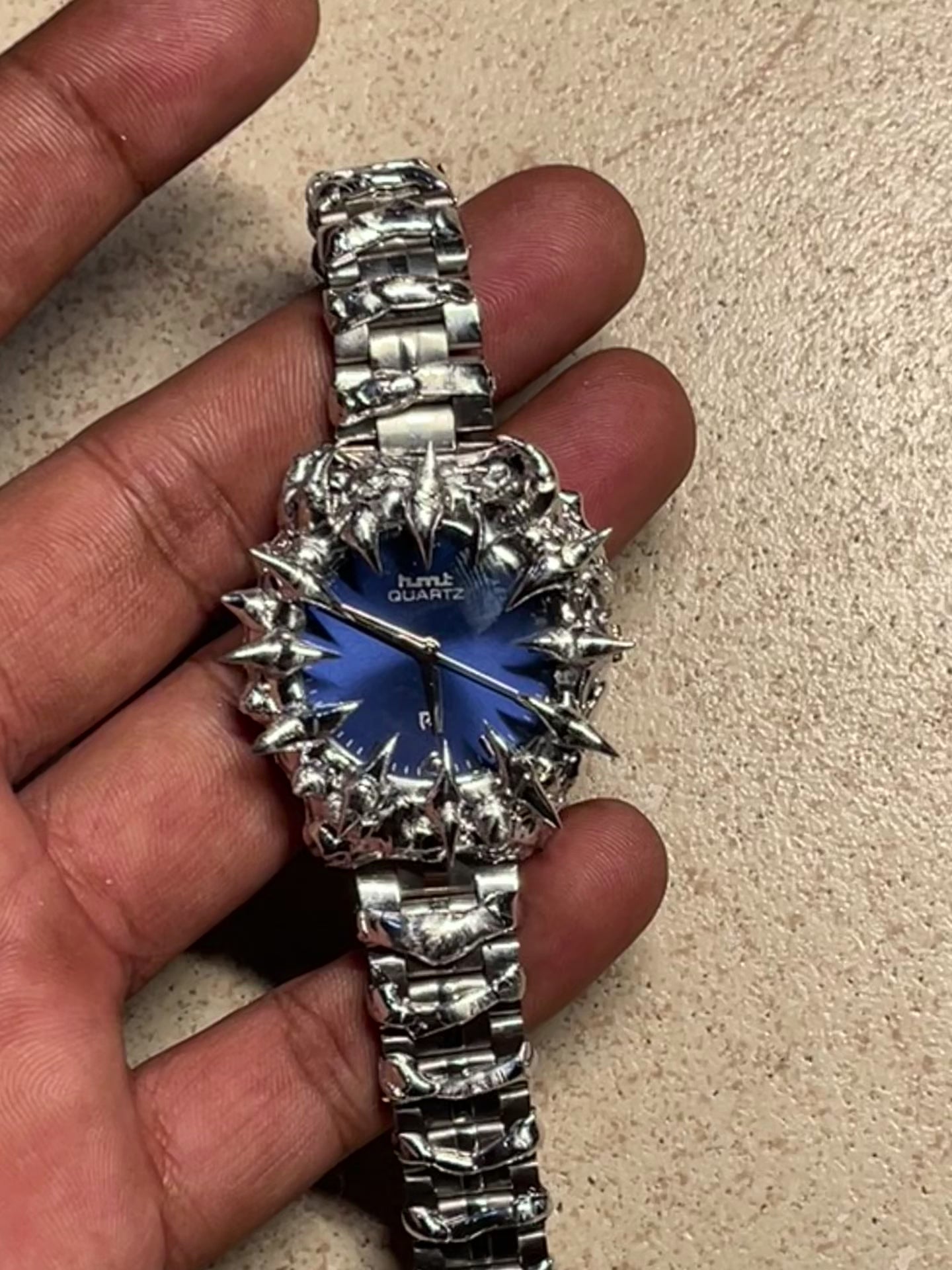 Hmt blue dial unisex